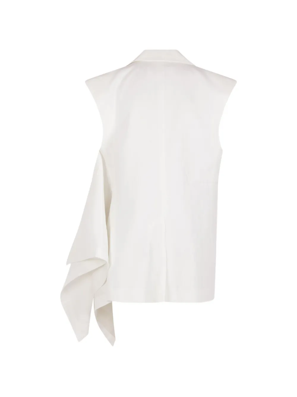  Niccolò Pasqualetti Pocket Drape Gilet - White 