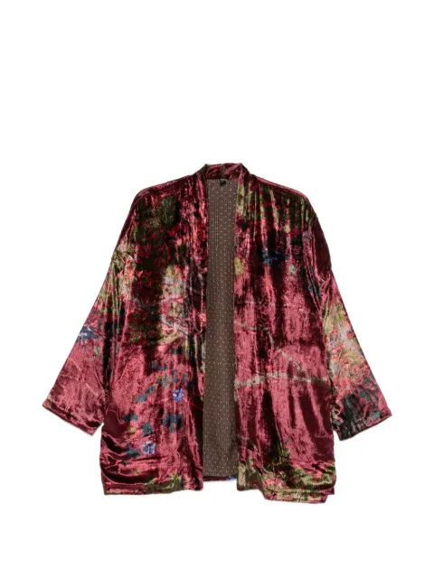 YAVI floral velvet jacket