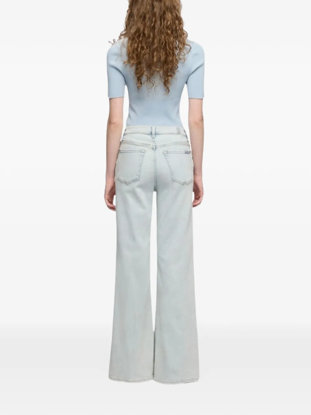  7 For All Mankind High-rise Flared Jeans - Blue 