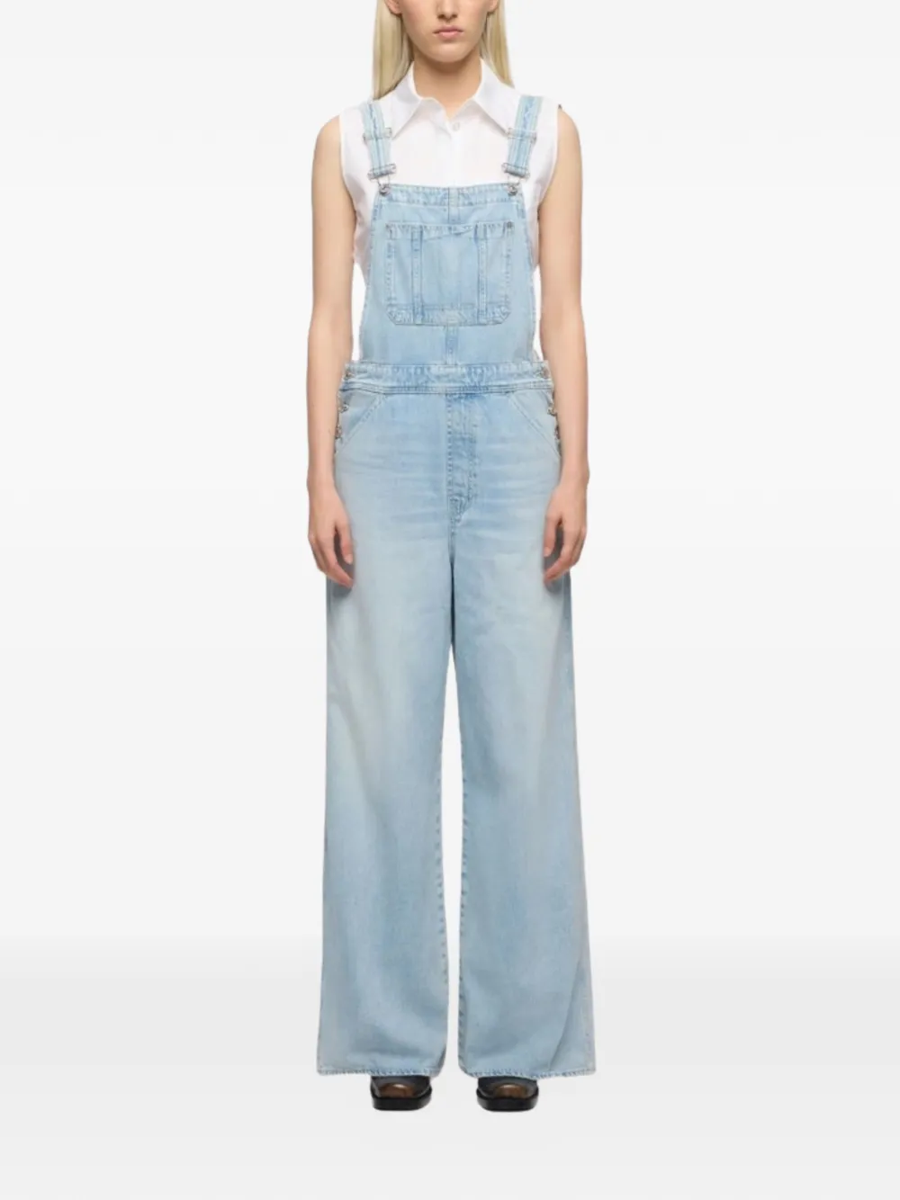  7 For All Mankind Pocket Jumpsuit - Blue 