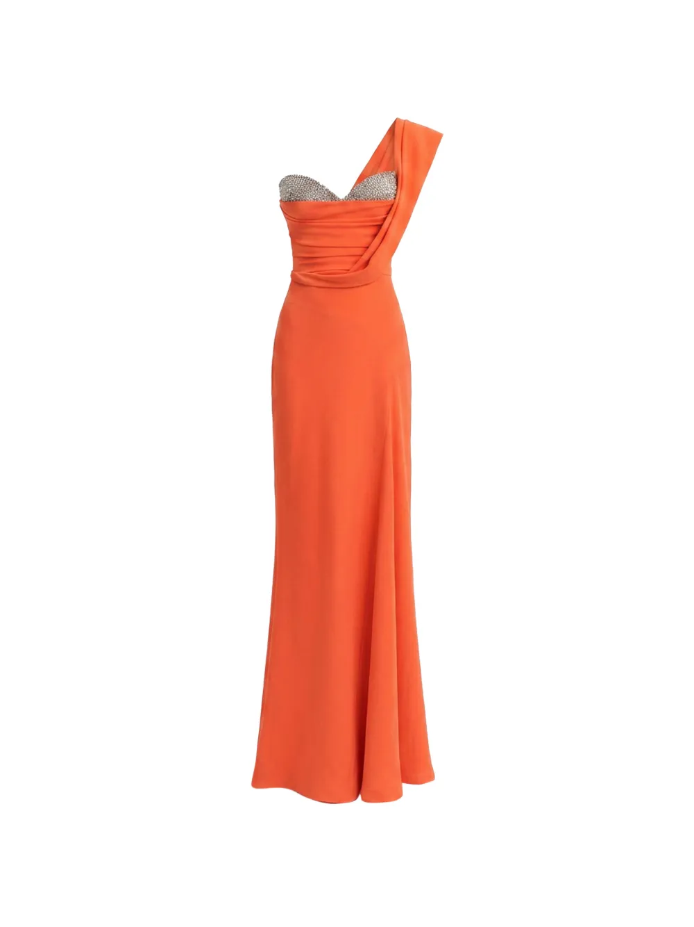 Gemy Maalouf crystal-embellished draped gown