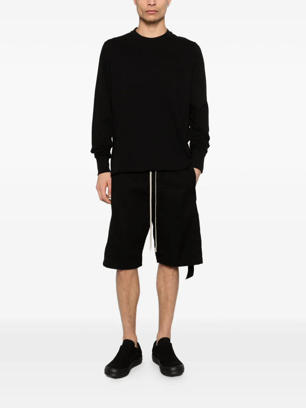 Rick Owens DRKSHDW T-shirt met lange mouwen Zwart