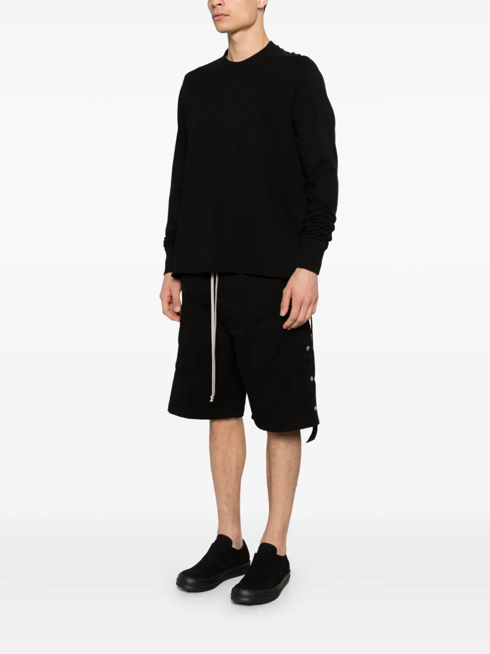 Rick Owens DRKSHDW T-shirt met lange mouwen Zwart