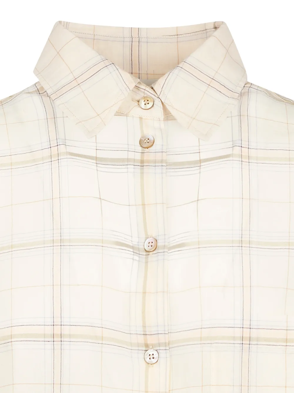  Forte Forte Checked Shirt - Neutrals 