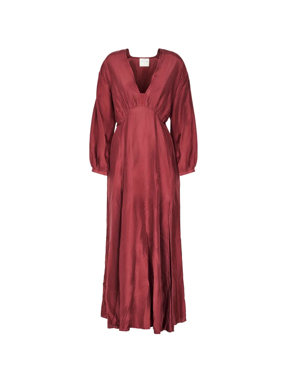 Forte Forte V-neck silk maxi dress - Red