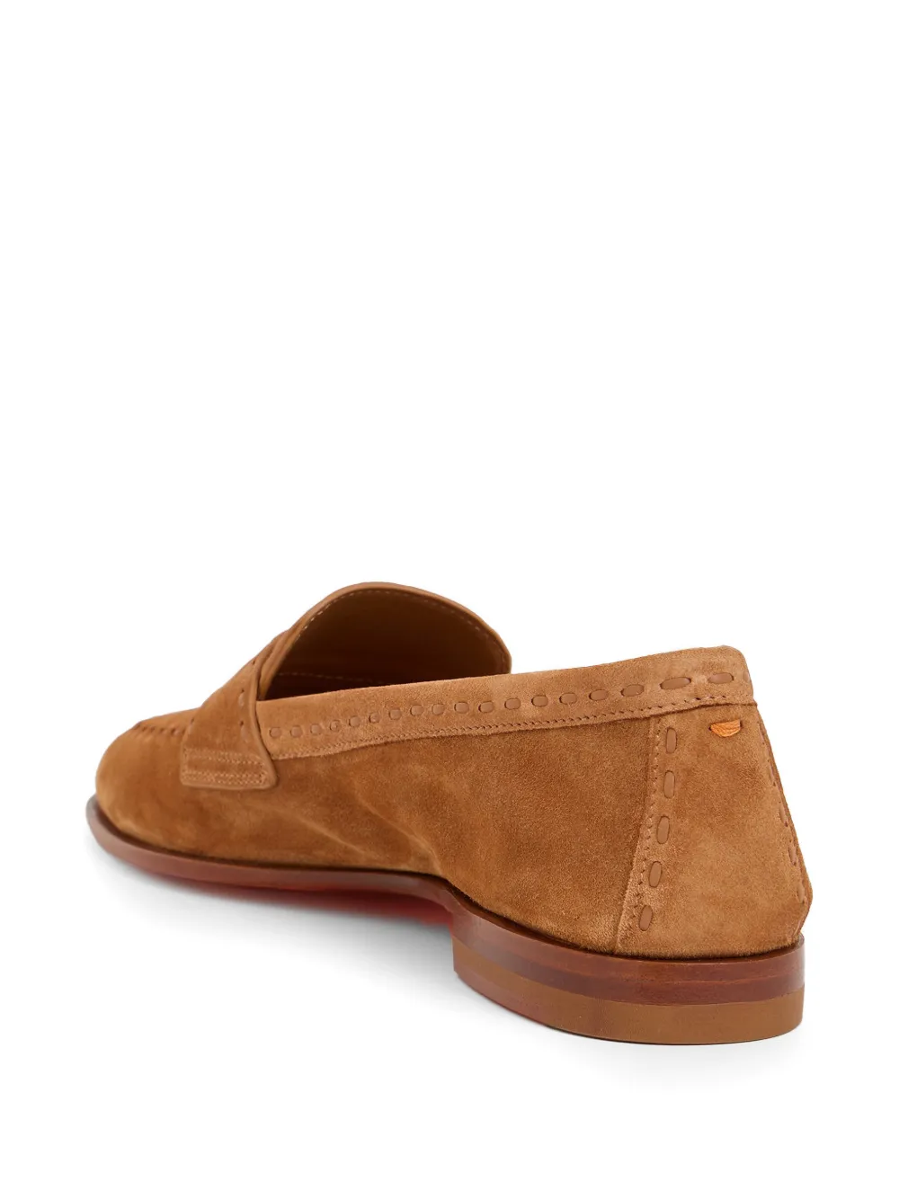 Santoni Loafers met stiksels Bruin
