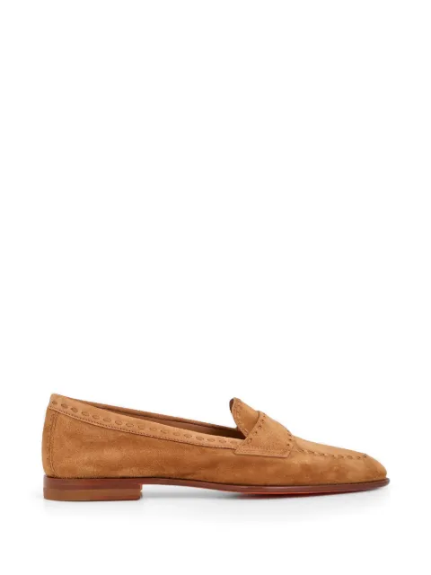 Santoni loafers med syningsdetaljer