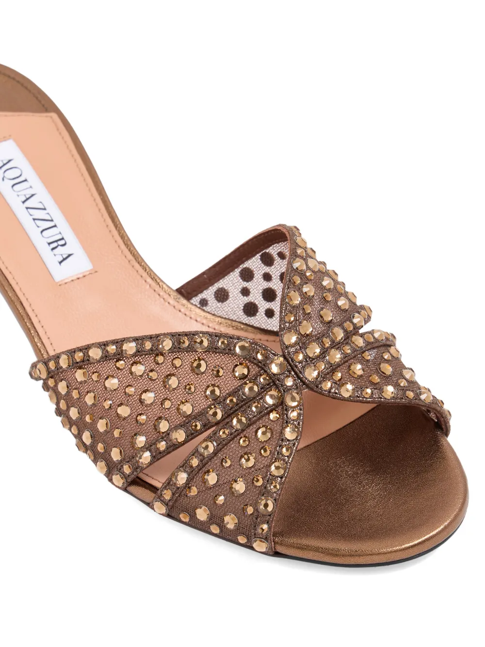 Aquazzura Crystal Lover sandalen Bruin