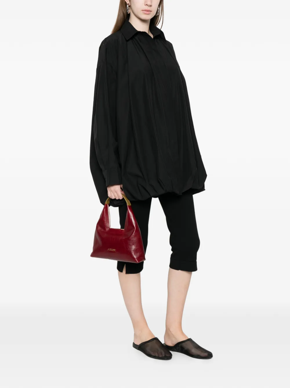  Eleh Gathered Jacket - Black 