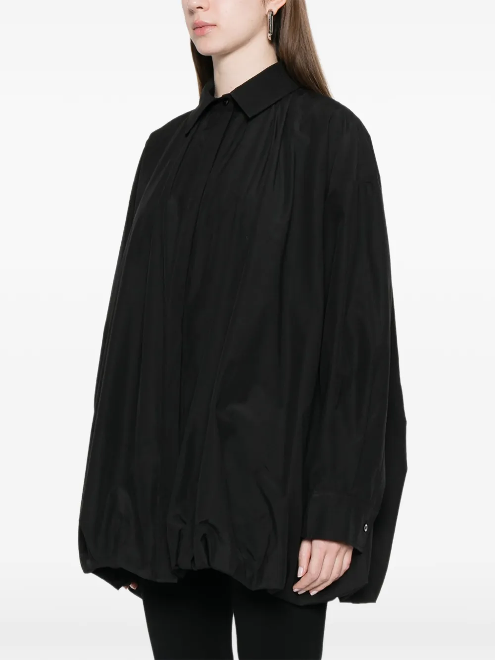  Eleh Gathered Jacket - Black 