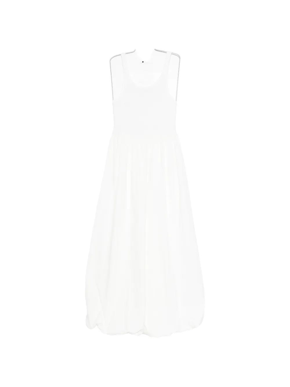 Eleh scoop-neck midi dress - Bianco