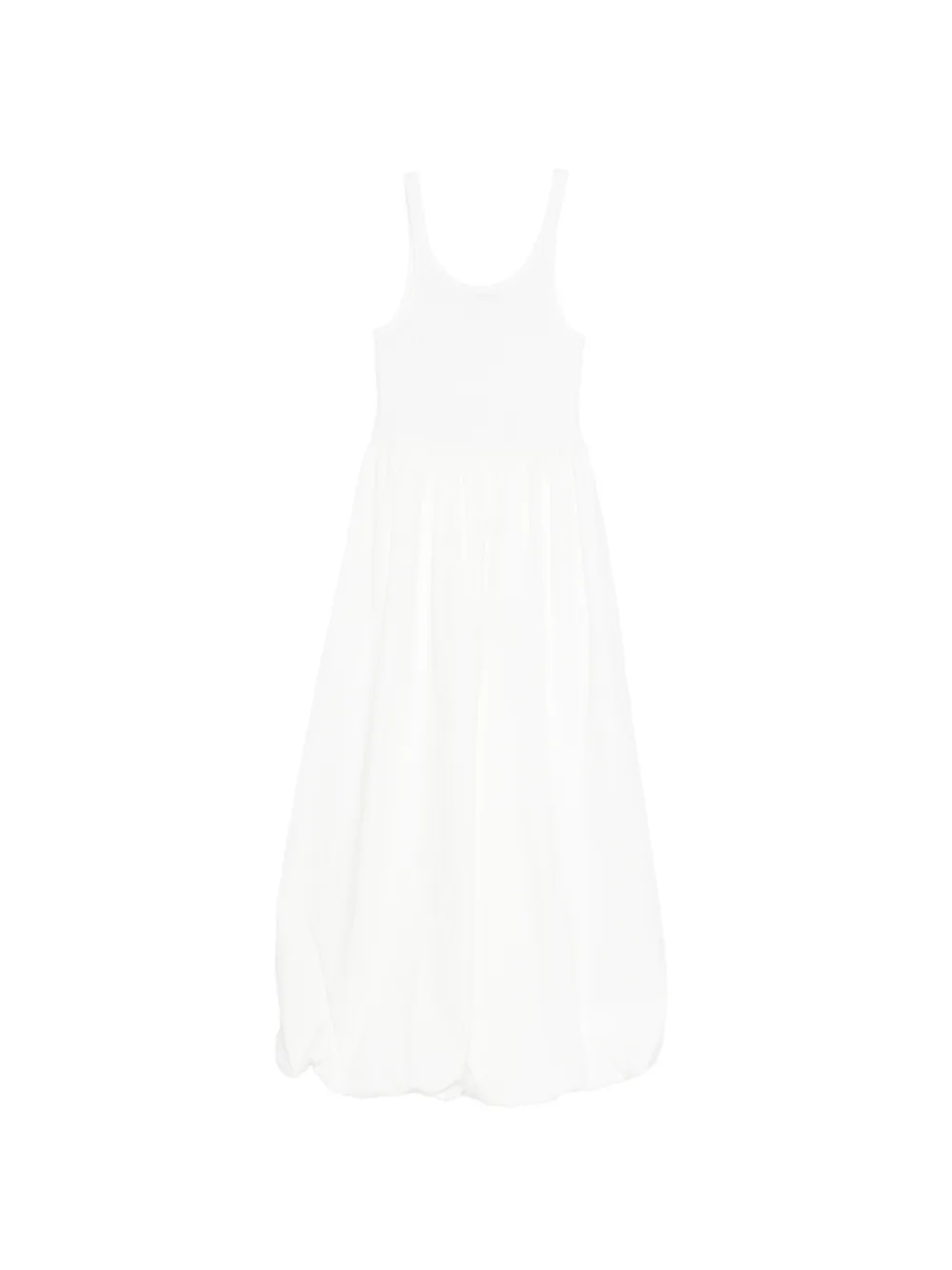 Eleh scoop-neck midi dress - Bianco