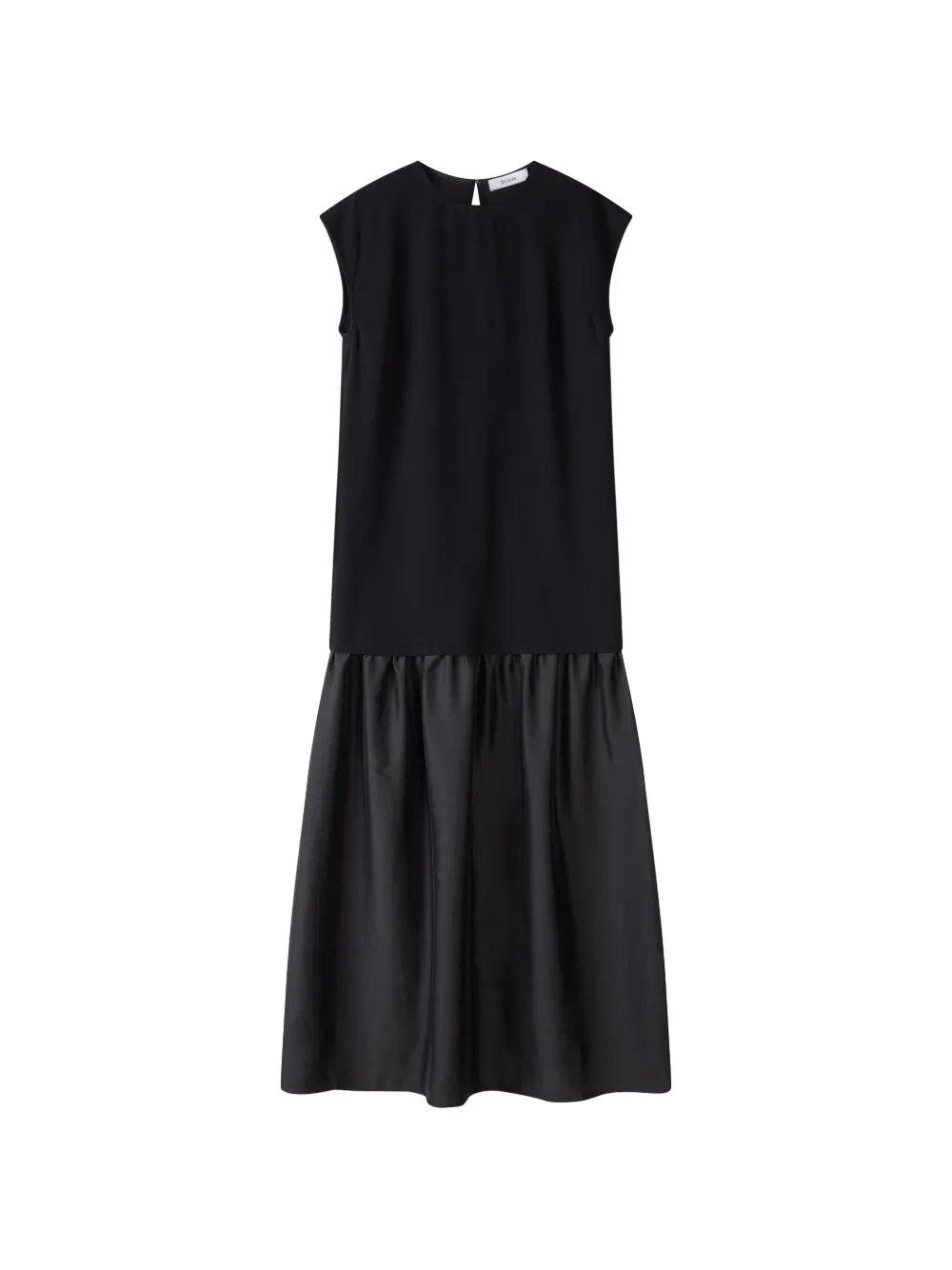 Stylein Barnie drop-waist sleeveless maxi dress - Schwarz
