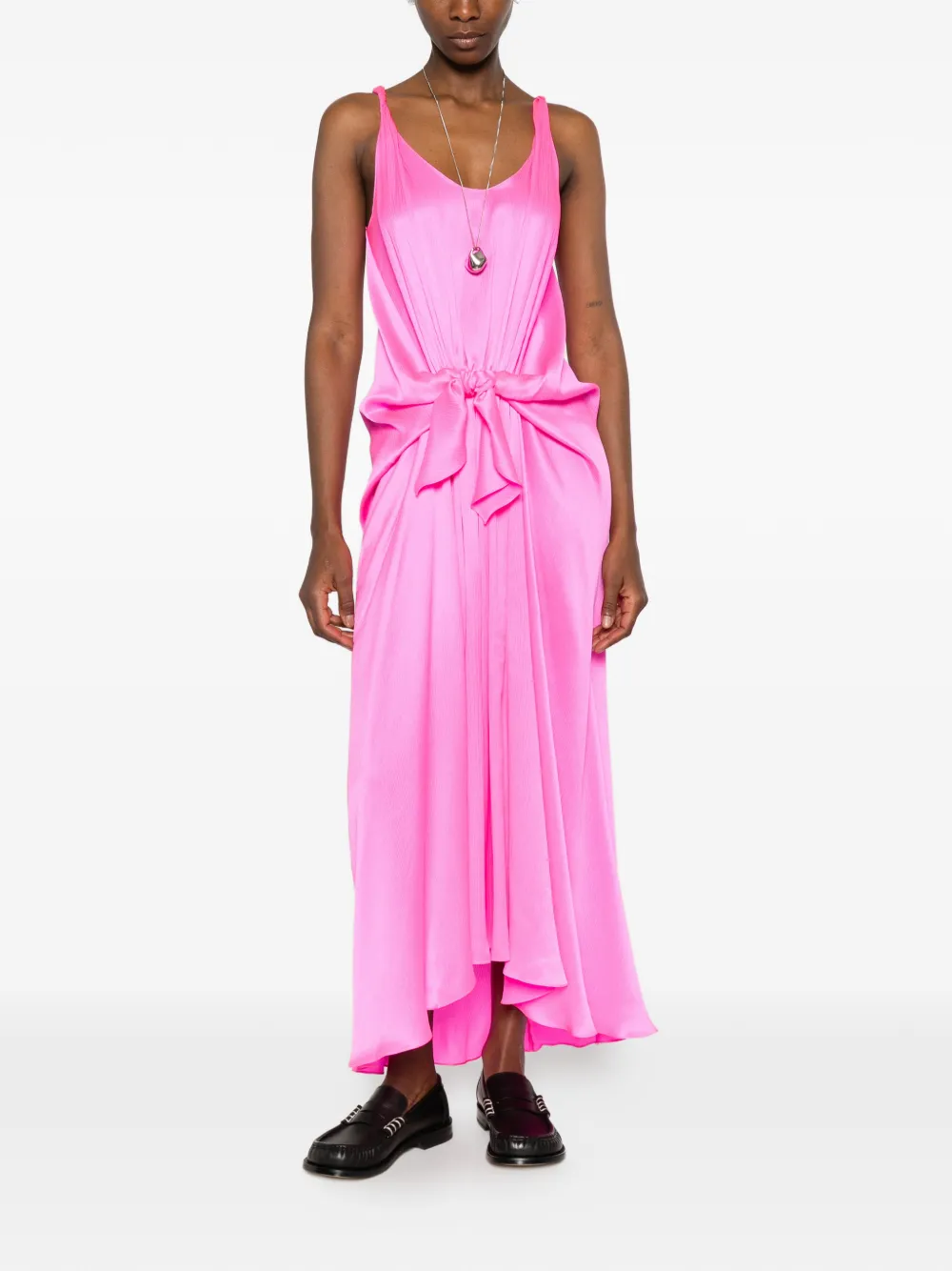 JW Anderson Geknoopte midi-jurk Roze