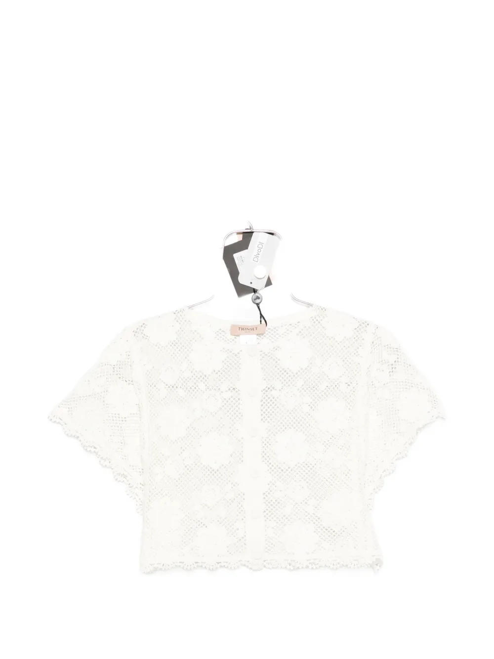 TWINSET crochet top - Bianco