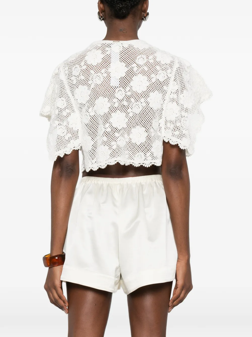 TWINSET Gehaakte top Wit