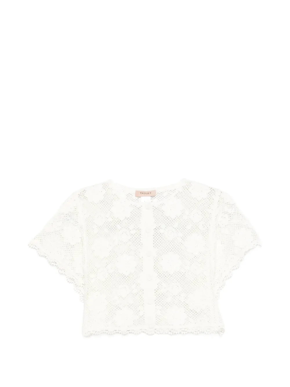 TWINSET crochet top - Bianco