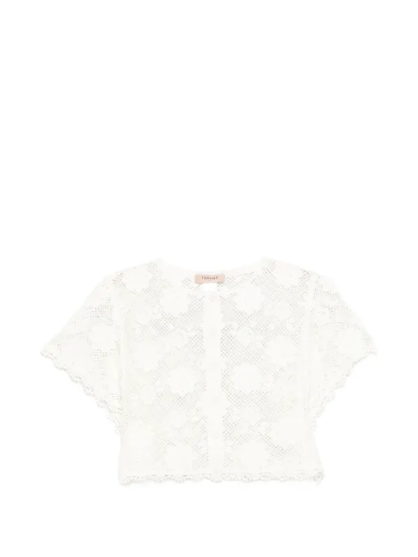 TWINSET クロシェ トップ | ホワイト | FARFETCH JP
