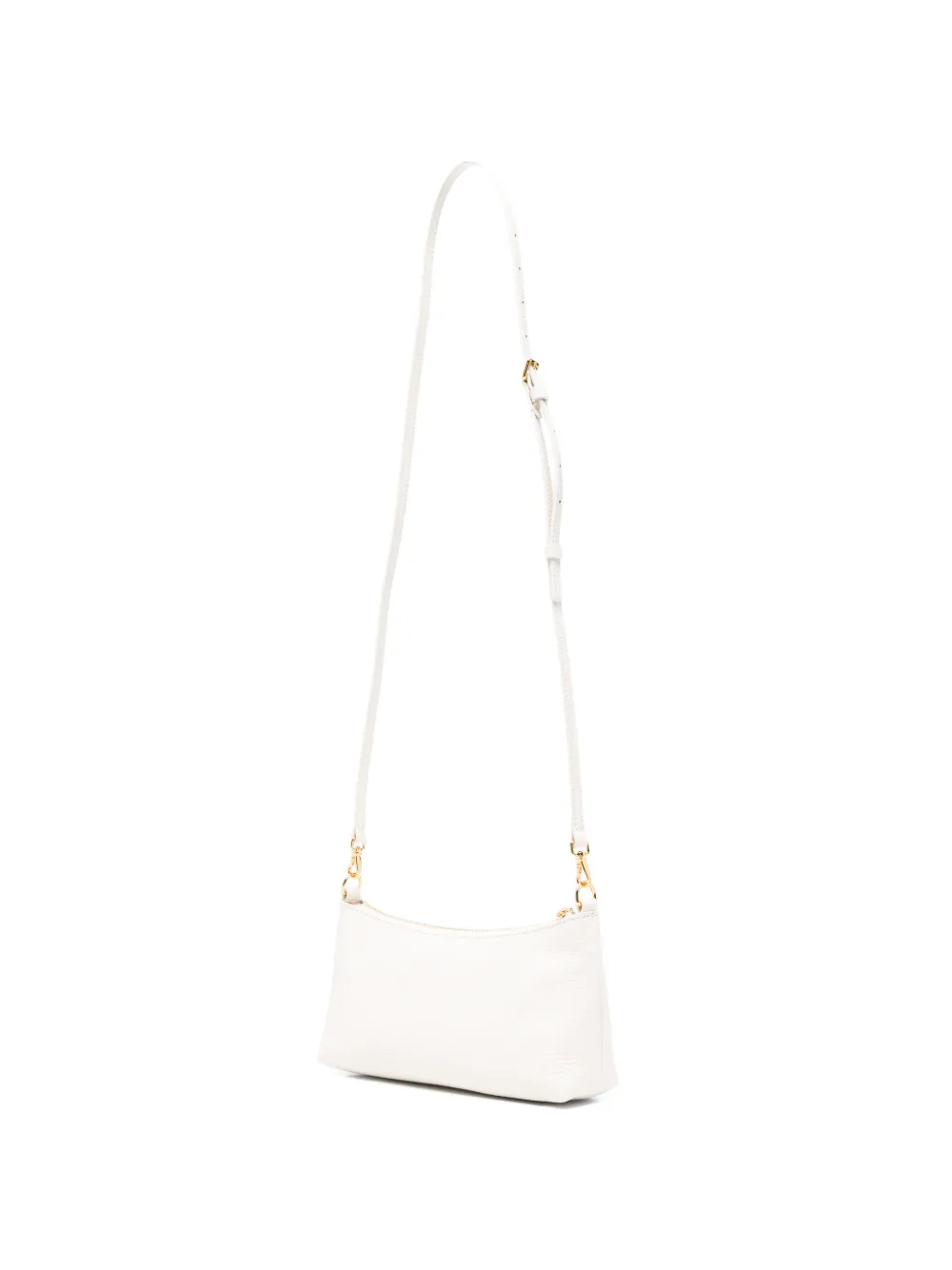 Coccinelle Aura leren mini-crossbodytas Beige