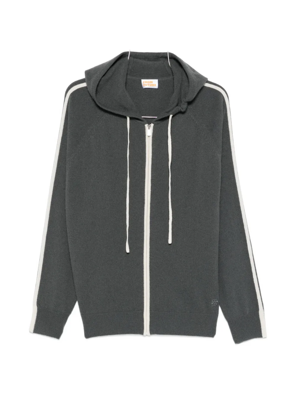 From Future Cashmere Zip-up Hoodie In Gray
