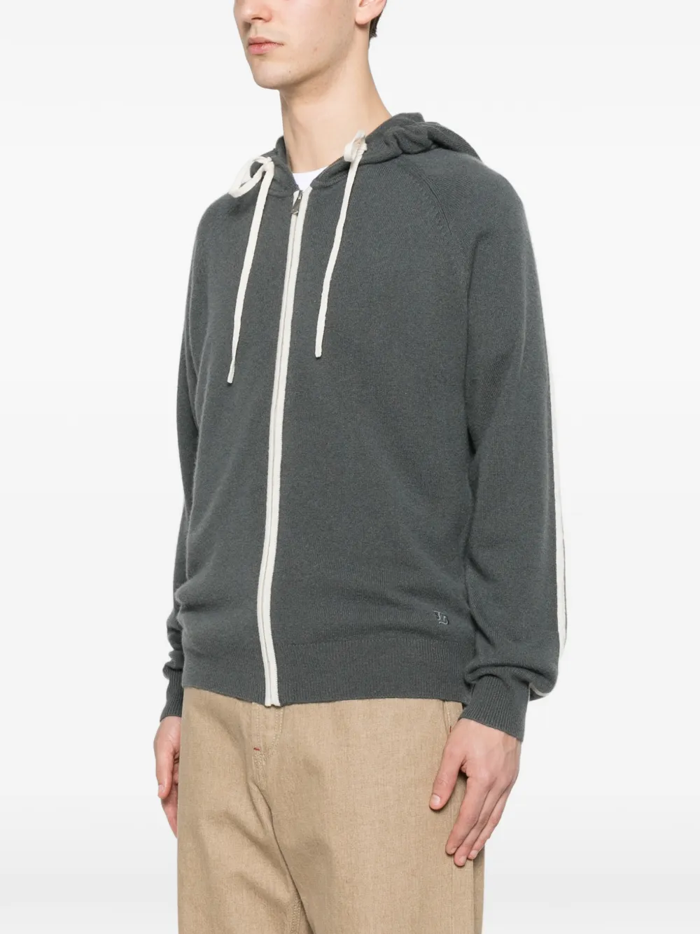  From Future Cashmere Zip-up Hoodie - Grey 