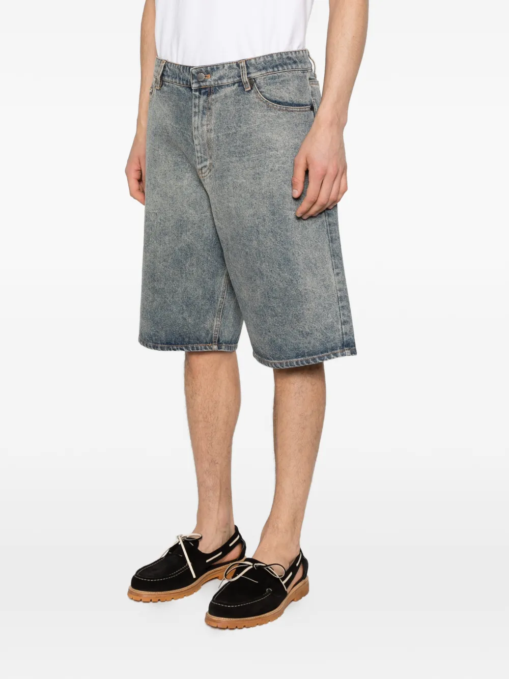  Daily Paper Bermudas Con Cinco Bolsillos - Azul 