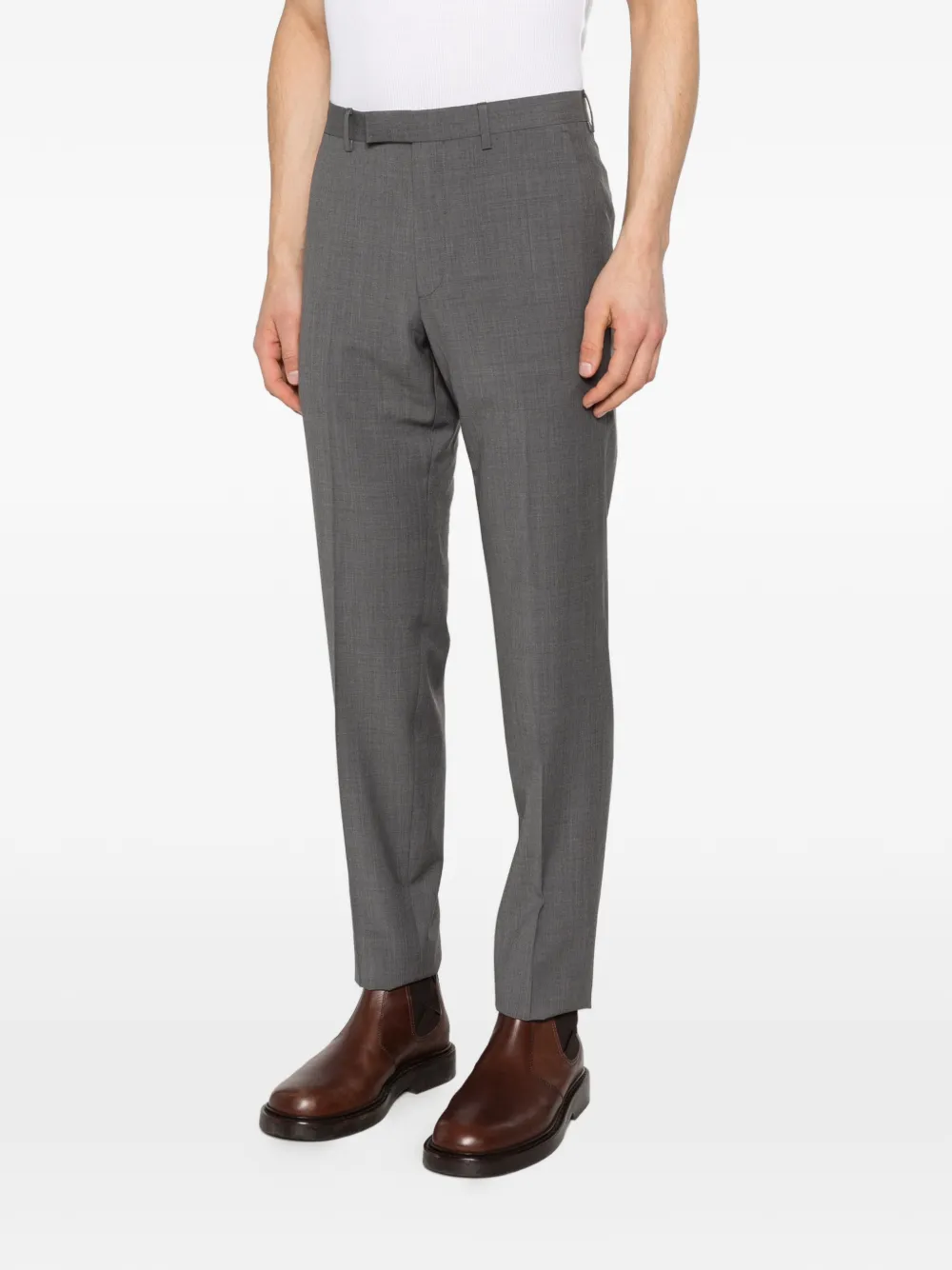 Zegna Broek met riemlussen Grijs