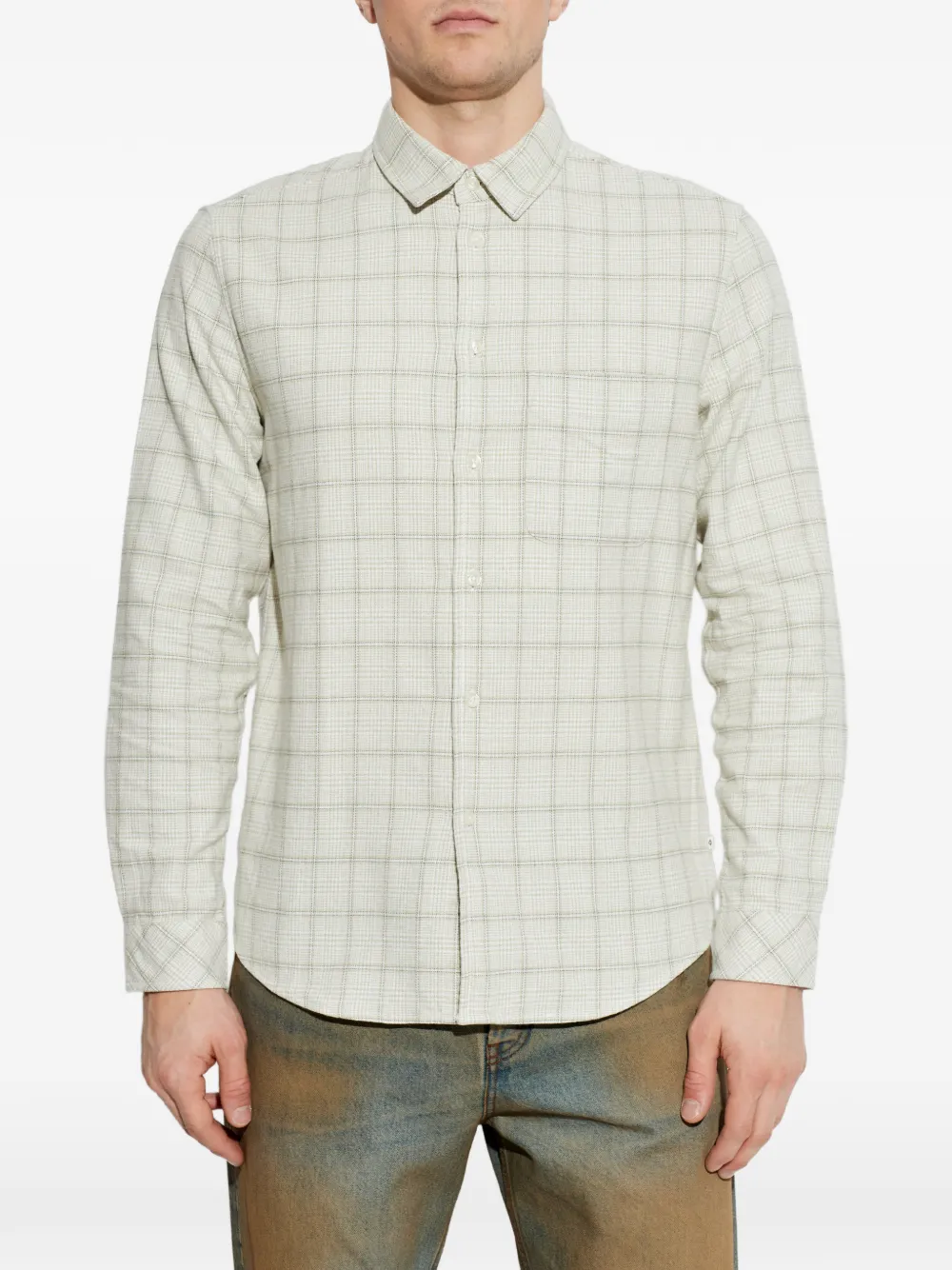  Samsoe Samsoe Saliam Nj Checked Shirt - Neutrals 