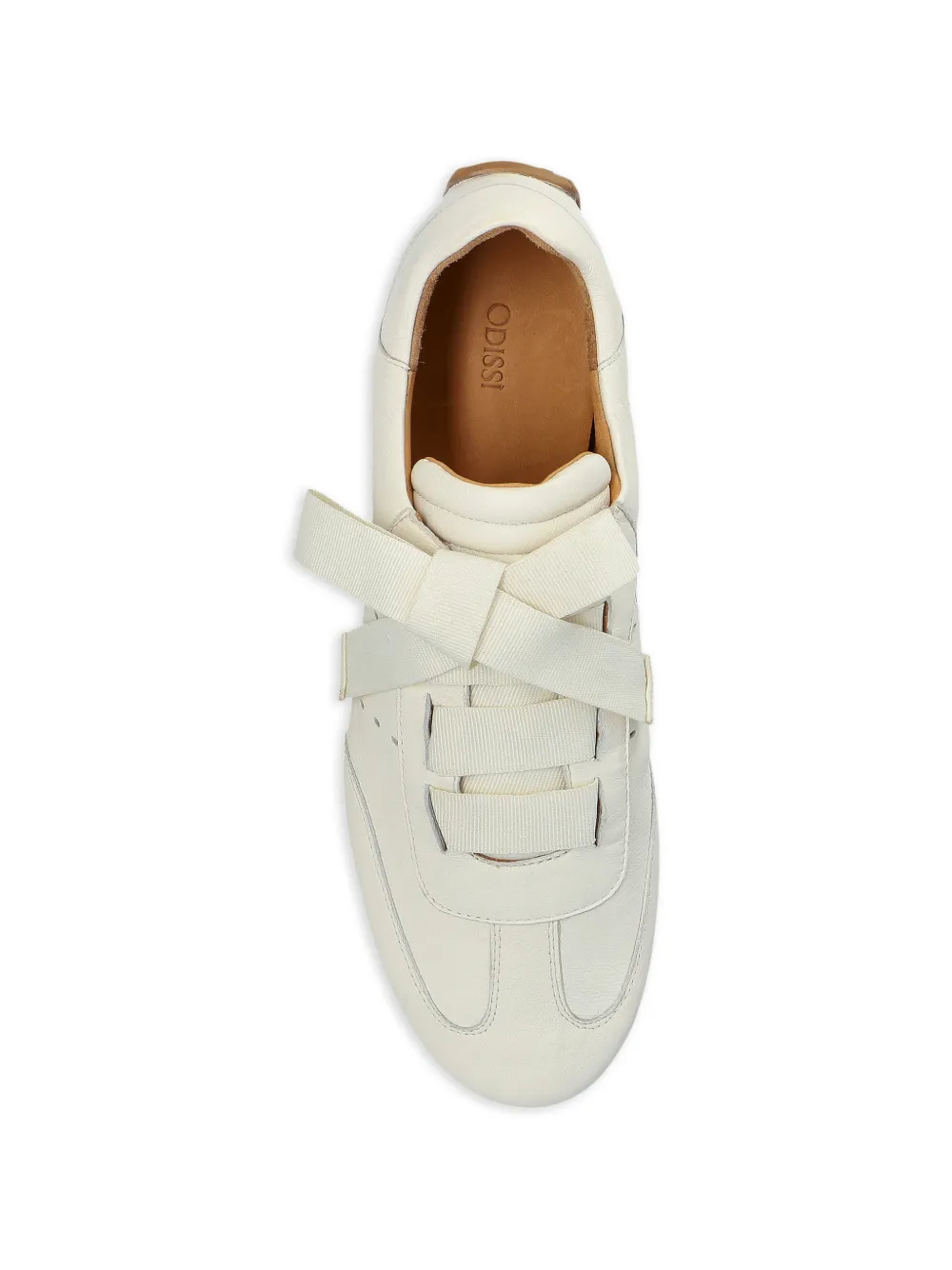  Odissì Ribbon-fastening Leather Sneakers - White 
