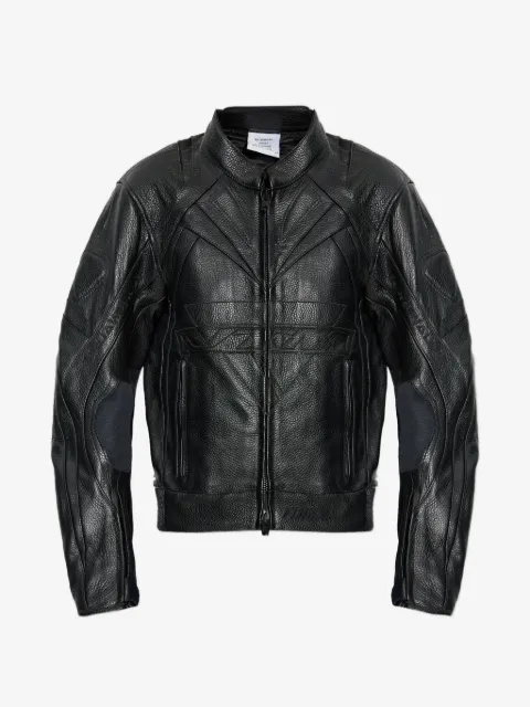 VETEMENTS patterned leather jacket