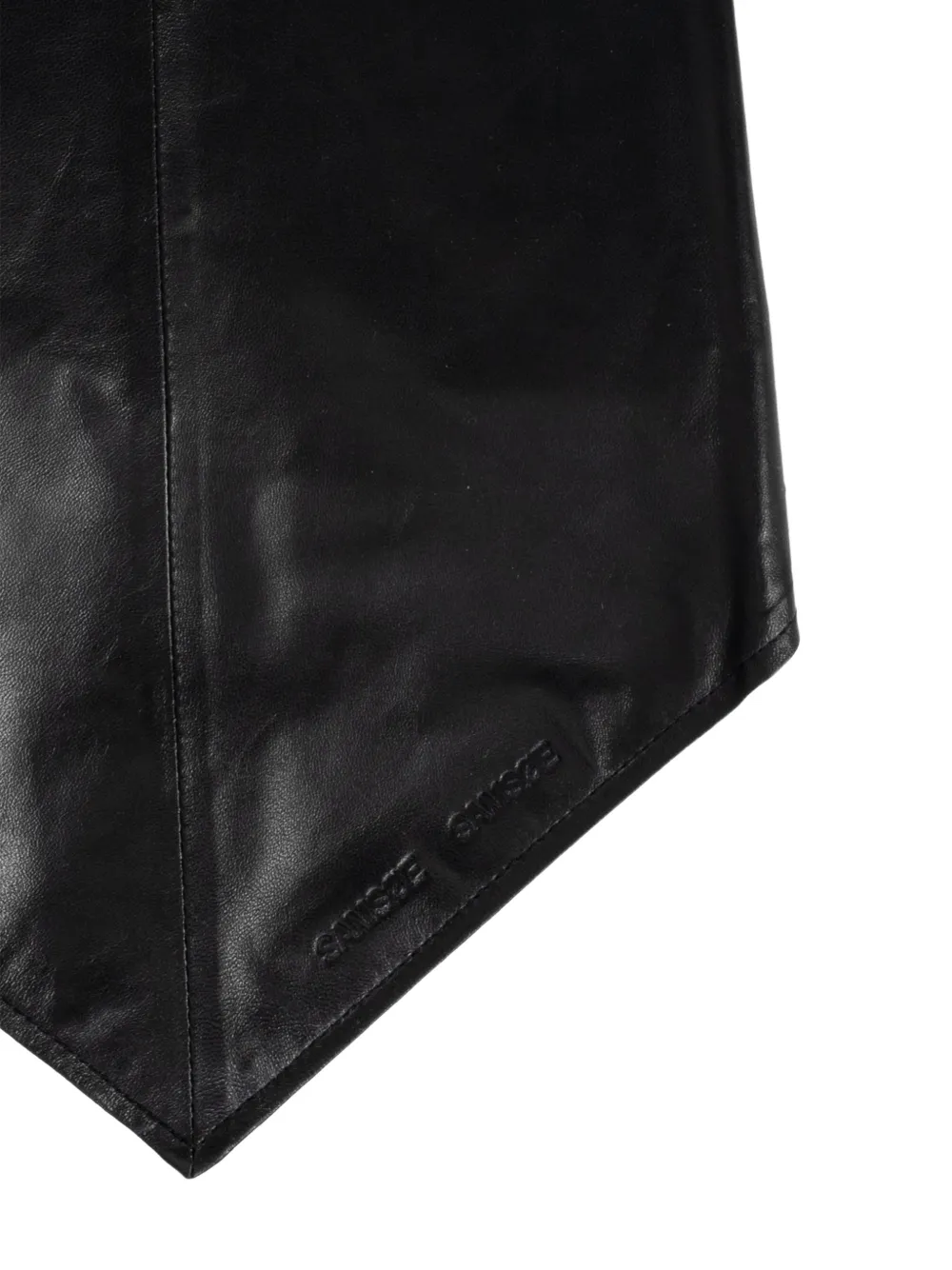  Samsoe Samsoe Sadoly Leather Scarf - Black 