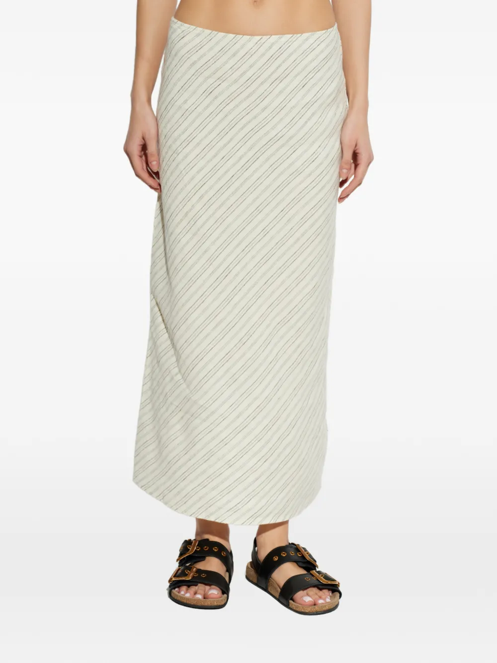  Samsoe Samsoe Saagneta Striped Maxi Skirt - Neutrals 
