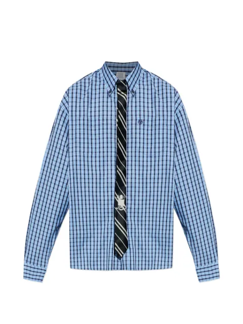 VETEMENTS checked button-fastening shirt