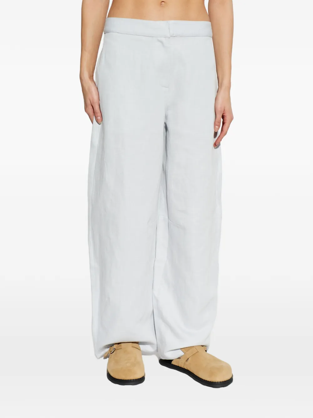  Samsoe Samsoe Sarokos Elasticated-waist Trousers - Grey 