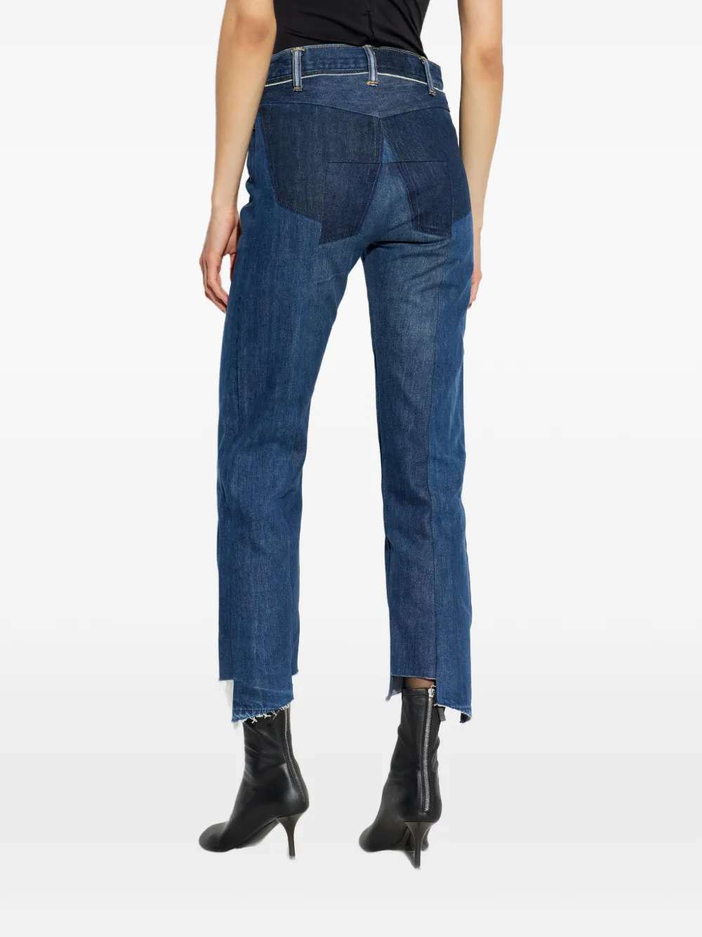 VETEMENTS Jeans met franje Blauw