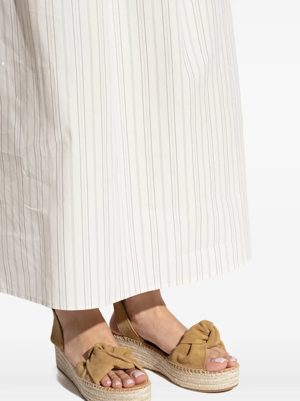 ODISSI Sneakers met geknoopt enkelbandje Geel