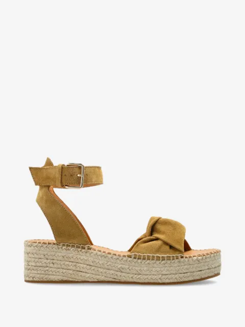 ODISSI knot ankle strap sneakers