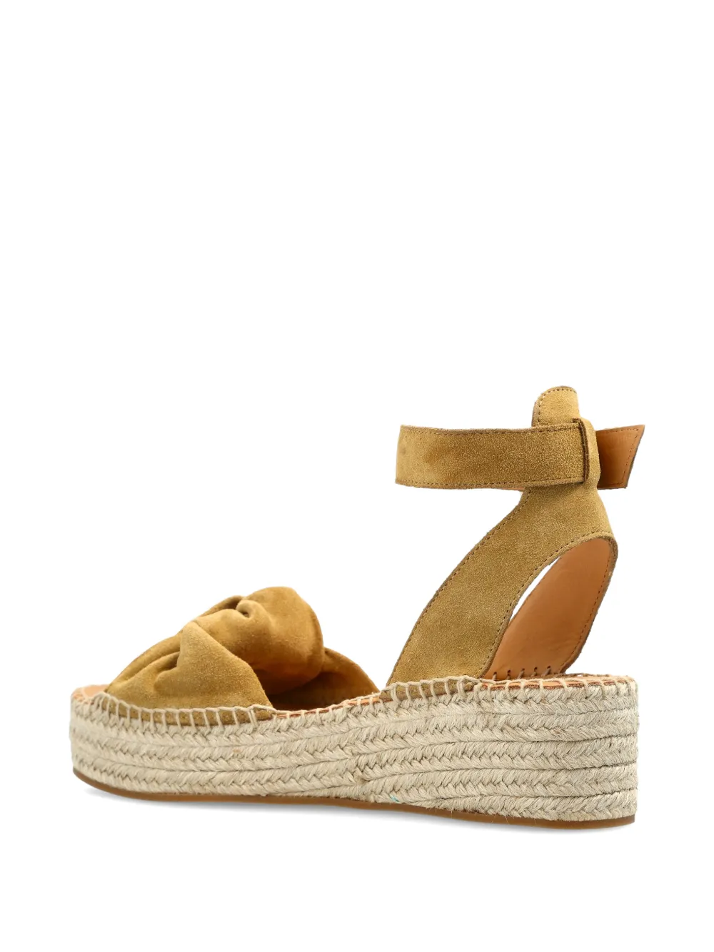 ODISSI Sneakers met geknoopt enkelbandje Geel