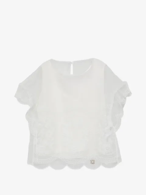 ELIE SAAB JUNIOR top con volantes