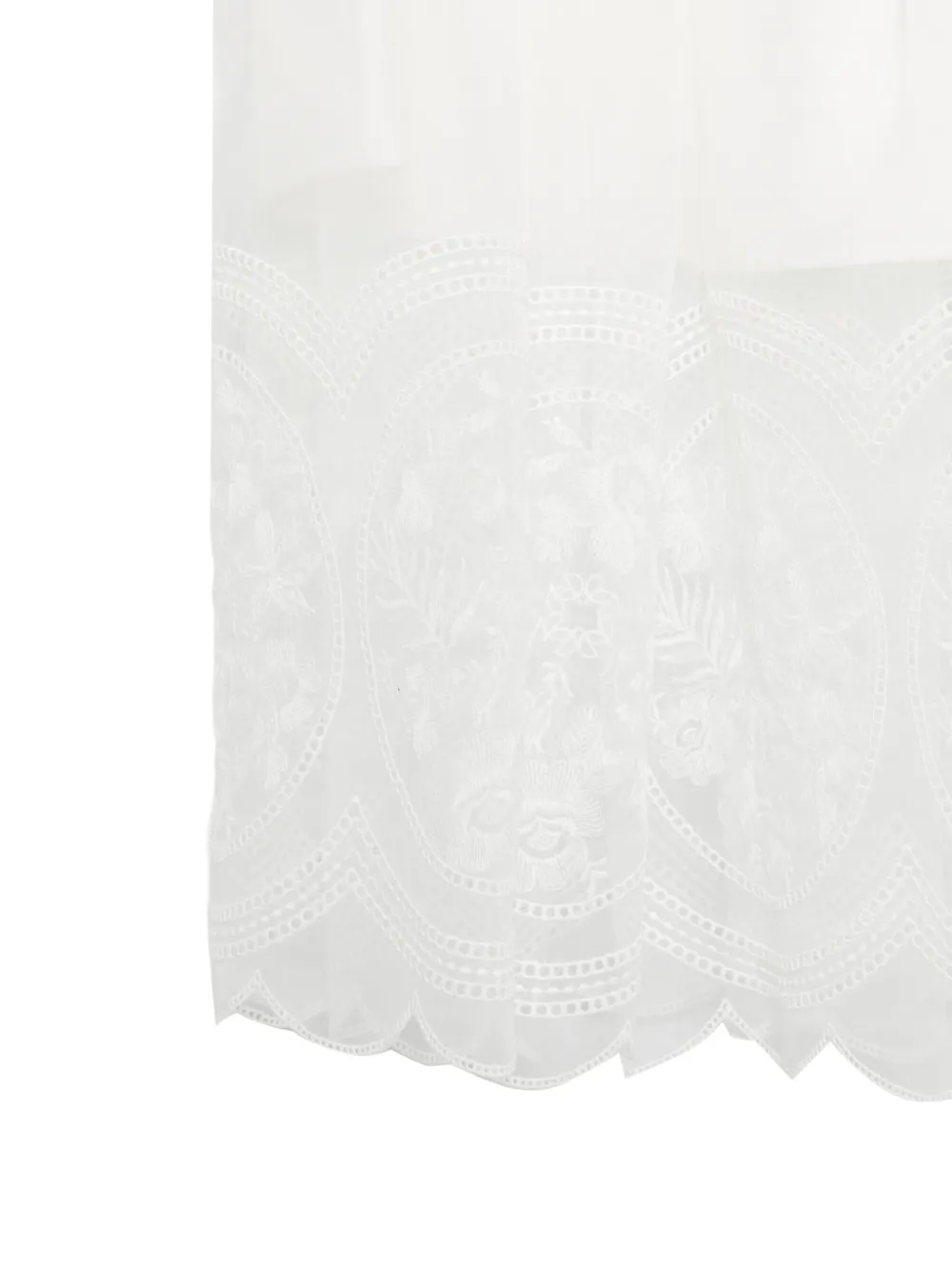  Elie Saab Junior Embroidered Skirt - White 