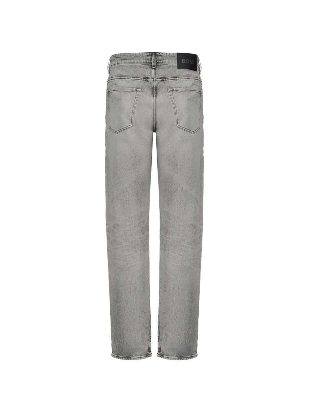 Hugo Boss Br Distressed Straight-leg Jeans - Grey 