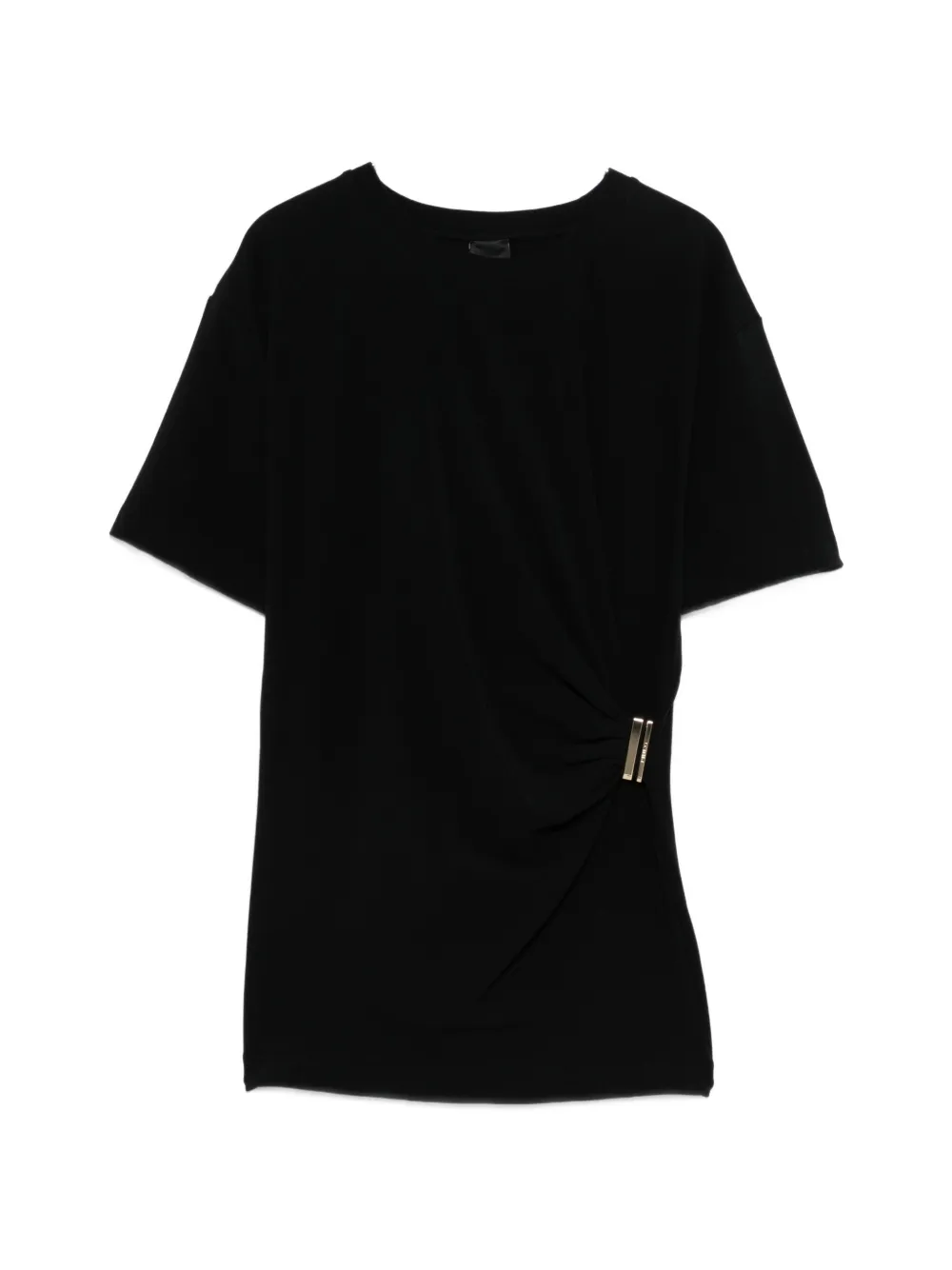 PINKO buckle draped T-shirt - Nero