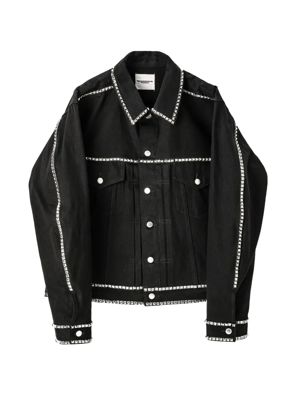 Takahiromiyashita The Soloist Racker stud jacket - Schwarz