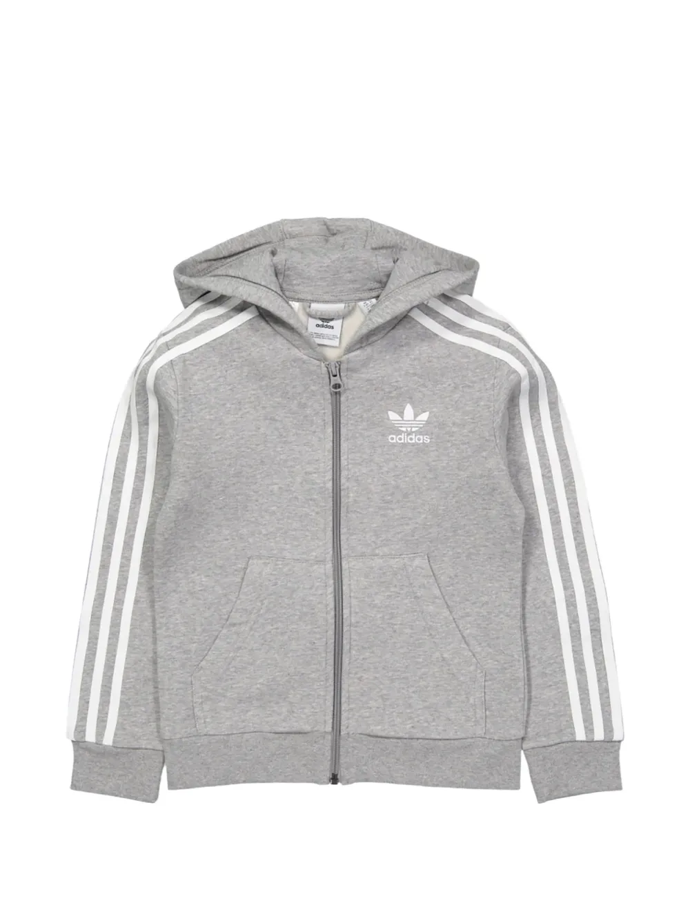 adidas Kids zip-fastening hoodie - Grigio