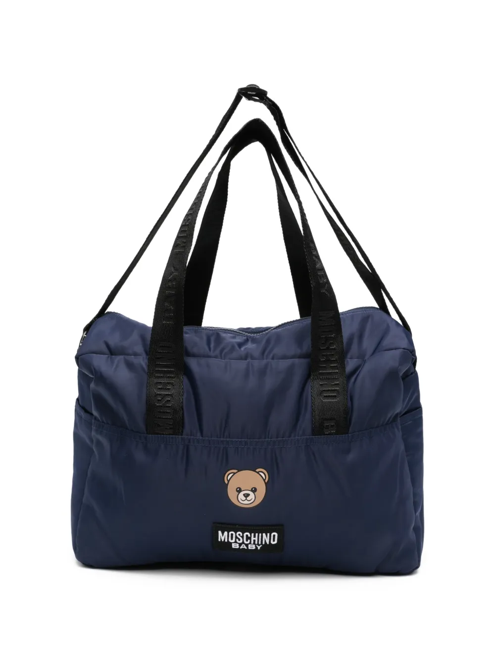 Moschino Kids logo-print changing bag - Blau