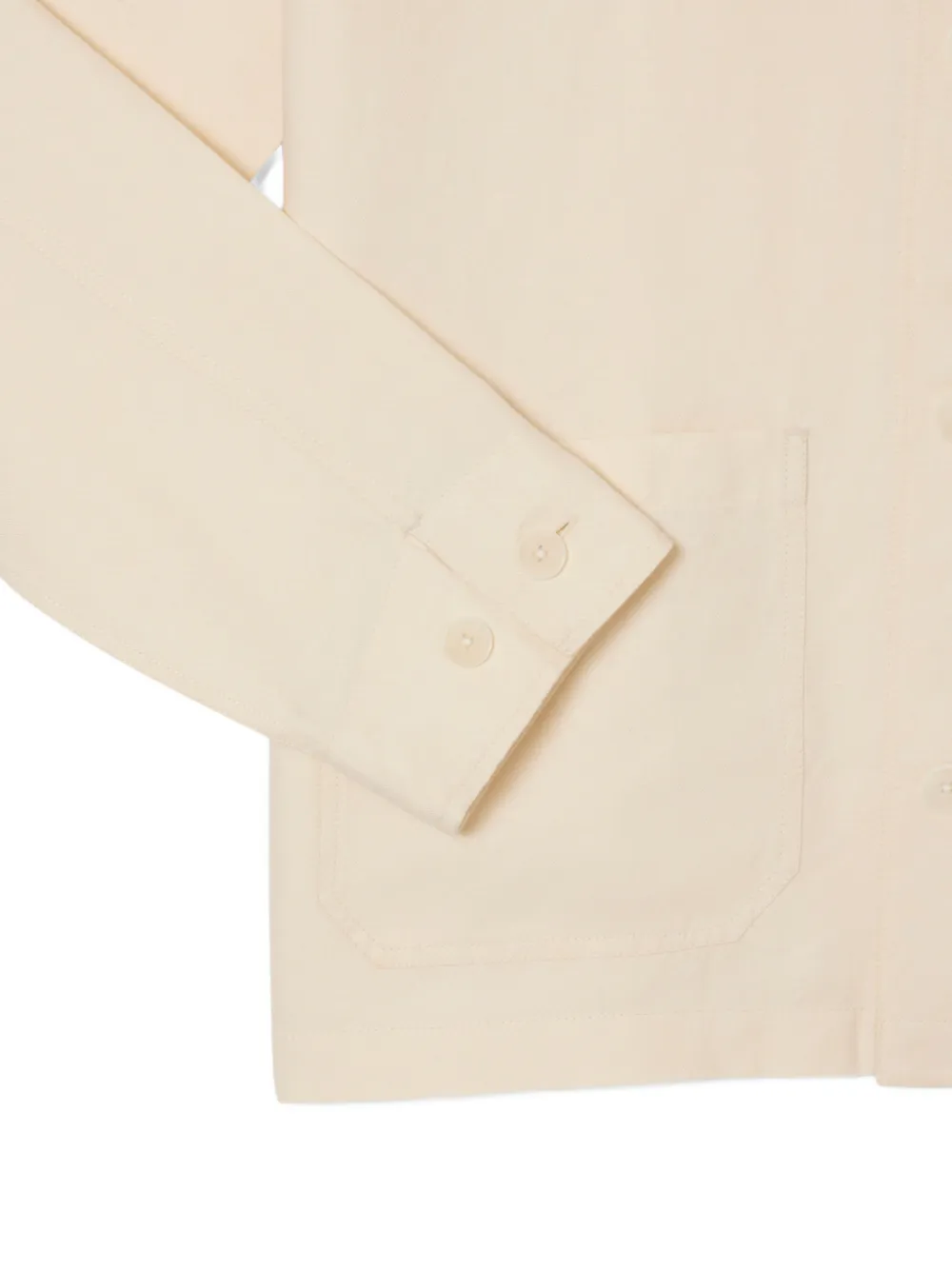 Lacoste Overhemd van biologisch linnen Beige