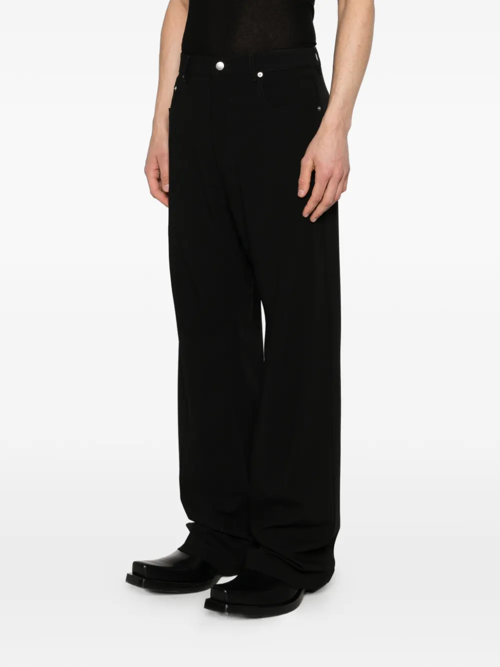 Rick Owens Geth broek met knoopsluiting Zwart