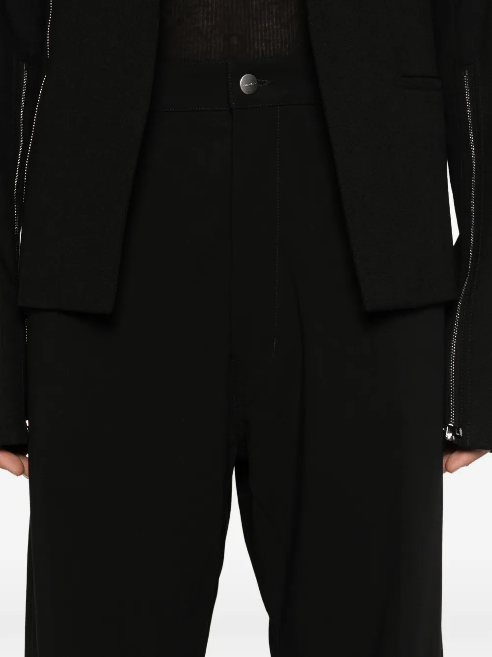 Rick Owens Geth broek met knoopsluiting Zwart