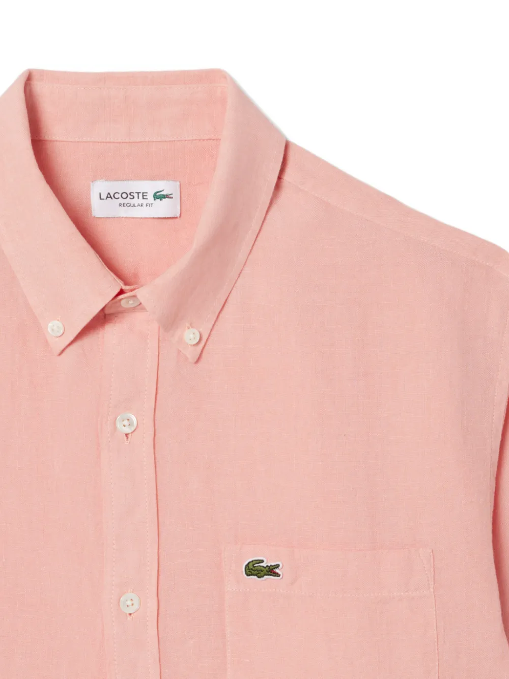 Lacoste Overhemd met zak met knopen Roze