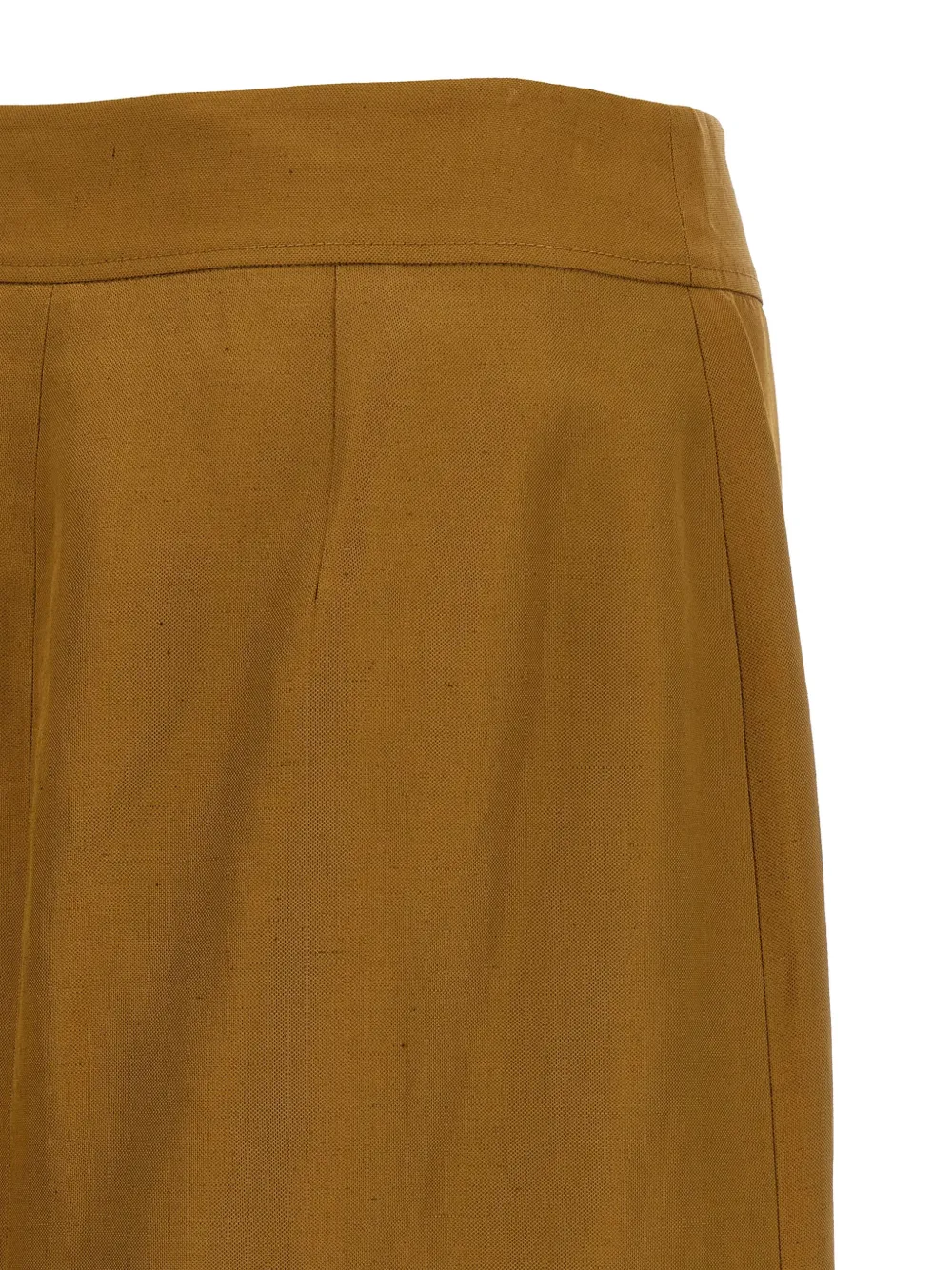  Alberto Biani Wrap Asymmetric-closure Midi Skirt - Brown 